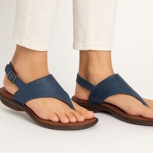 Børn Juney Sandals Blue Leather Women’s Size 7